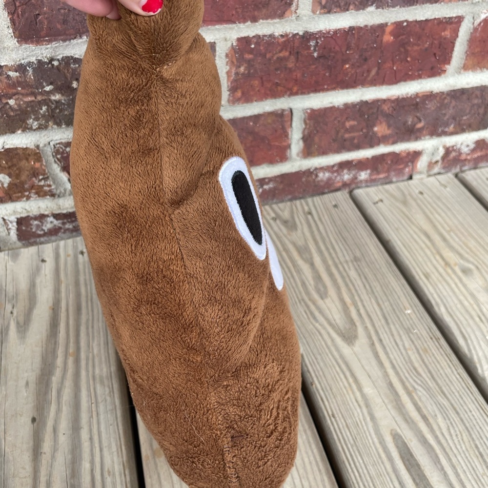 Poop Emoji Pillow 13 Inches Tall 💩 - Picture 4 of 6
